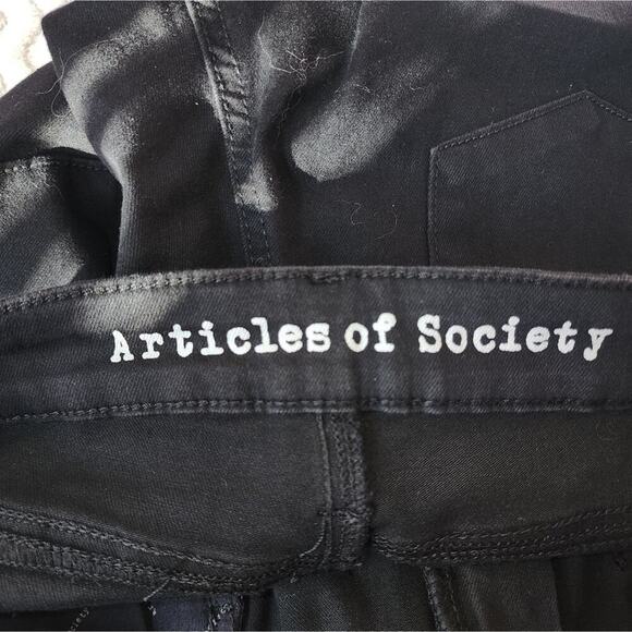 ARTICLES OF SOCIETY BLACK HIGH RISE JEANS SIZE 30 NEW - Picture 6 of 7
